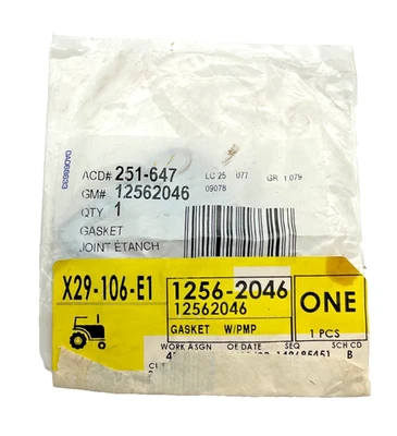 Bomba de agua junta GM NUEVO 12562046 Chevrolet GMC Oldsmobile Pontiac Foto 1 de 2