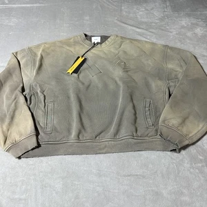 Rhude Crewneck Sweatshirt Mens Large Gray Sundry Elephant Distressed Pullover - Picture 1 of 11