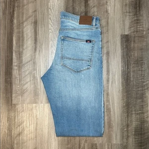 Jeans rectos de rizo elástico Faherty de 5 bolsillos - 30 - Imagen 1 de 10