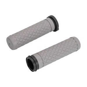 Gray Electronic Throttle Hand Grips 25mm For Harley Street Glide FLHX 2008-2024 - Picture 1 of 6