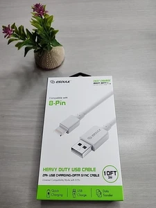 USB-A Charger Cable Fast Charge For iPhone SE X XR XS 11 12 13 14 Pro Max Plus - Picture 1 of 5