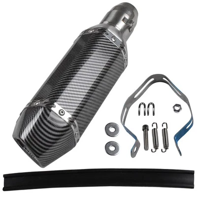 Tubo silenciador de escape deslizante universal para motocicleta ATV con silenciador asesino DB 51 mm Foto 1 de 4