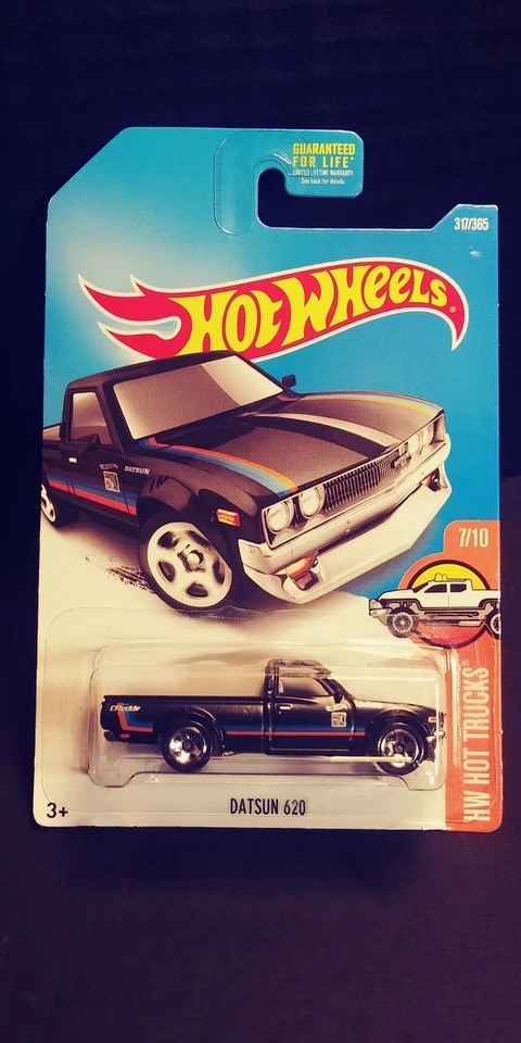 Hot Wheels Datsun 620 HW HOT TRUCKS 317/365 NUEVO EN TARJETA AZUL Foto 1 de 4