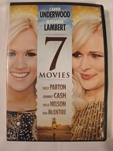 Willie Nelson, Dolly Parton, Johnny Cash & Reba McEntire  (7 Movie DVD) Good Con - Bild 1 von 5