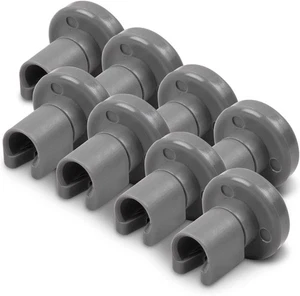 8 x Korbrollen Oberkorb Für AEG Juno Zanker Zanussi Ikea Spülmaschine 25mm - Bild 1 von 9