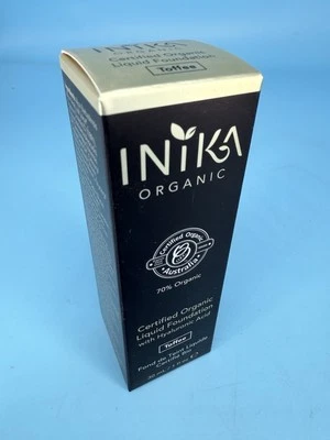 INIKA Organic Liquid Foundation w Hyaluronic Acid - Toffee - 1oz - Image 1 of 4