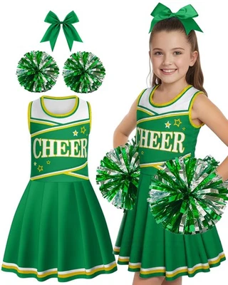 Conjunto de Disfraz de Animadora Conjunto de Animadora Uniforme de Animación Vestido Juegos con disfraces para H... Foto 1 de 4