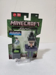 Minecraft Witch Action Figure Mattel Mojang Studios  Poison Potion Cauldron Toys - Picture 1 of 5