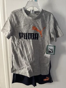 Puma - boys size 5 T-shirt and shorts set - Picture 1 of 3