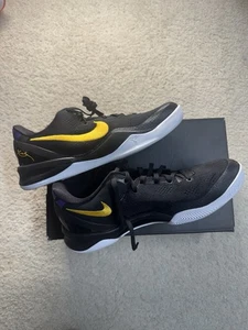 Nike Kobe 8 Protro Lakers Away Size 8.5 Men 10 Womens Pre Owned Damaged Box - Picture 1 of 24