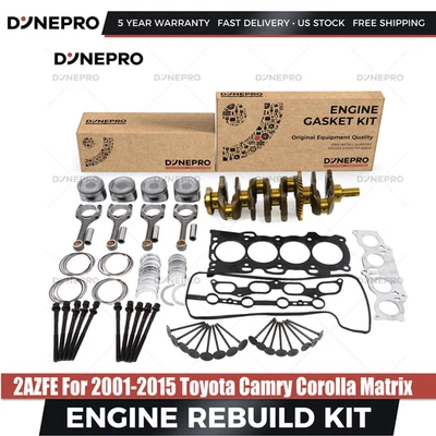 2AZ-FE 2.4L Overhaul Engine Rebuild Kit Fit For 2002-2006 Toyota RAV4 Highlander — 第 1/4 张图片