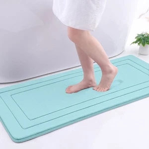 Arotive Memory Foam Bathroom Rug Mat 47x17, Ultra Soft and Absorbent Bath Mat, M - Foto 1 di 9