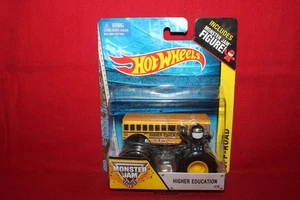 Autobús escolar de educación superior Hot Wheels Monster Jam Diecast Trucks 1/64 con figura - Imagen 1 de 1