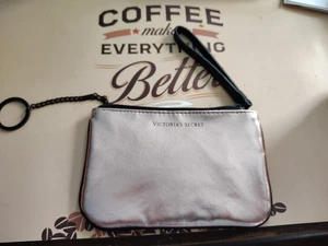 Victoria's Secret Black Zip-Up Wristlet Strap Bag Pouch - Picture 1 of 3