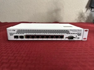 MikroTik CCR-1009-8G-1S-1S+PC Cloud Core Router No Power Adapter. - Picture 1 of 7