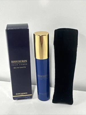 Edición Limitada..BOUCHERON Pour Homme 10 ml/.33 OZ Eau De Toilette Spray Mini Nuevo en Caja Foto 1 de 4