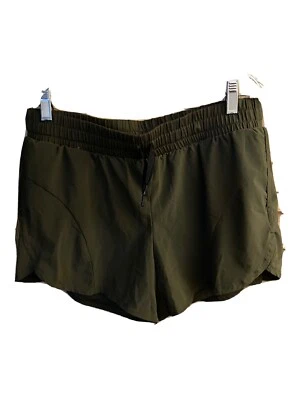 AVIA Woman’s Size M 8/10 Olive Green Running Sports Shorts Drawstring Pockets - Image 1 of 4