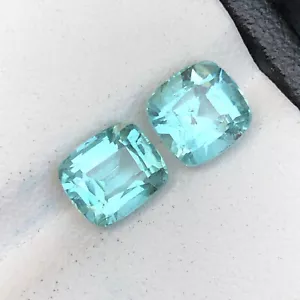Pietra preziosa sfaccettata taglio cuscino blu acqua tormalina 3,25 carati dall'Afghanistan - Foto 1 di 17