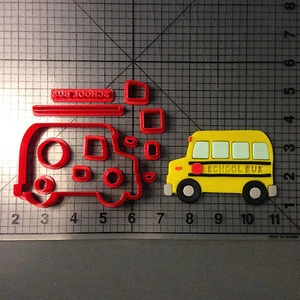 School Bus 266-A487 Cookie Cutter Set - Bild 1 von 2