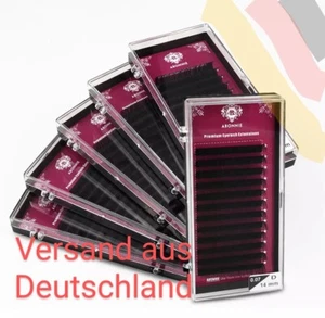 Abonnie Volumenwimpern Einzelwimpern D-Curl verschiedene Stärken, Längen, Mixbox