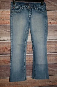 Foxy Jeans Size 9 Women's Contrast Stitching Boot Cut Jeans - Picture 1 of 7