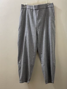 NWT $248 Eileen Fisher Moon Soft Wool Flannel Ankle Lantern Pant L XL S - Picture 1 of 9