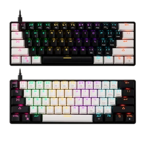 Tastiera Meccanica GAMDIAS AURA GK2BW Switch RED Compatta Layout IT Rainbow - Imagen 1 de 9