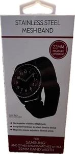 Stainless Steel Mesh Band for Samsung & Other Smartwatches with 22MM Band Width - Picture 1 of 2