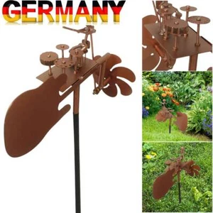 Handmade Metal Drummer Windmill Metall-Schlagzeuger-Musik-Windmühle - Bild 1 von 10