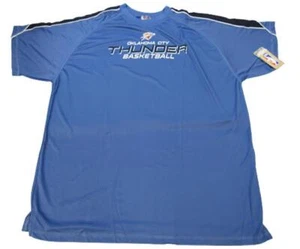 NEW Oklahoma City Thunder Mens Big & Tall Sizes Blue Majestic Polyester Shirt - Picture 1 of 6