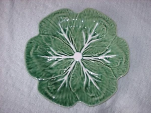 Keramik Blattform Schale / Schale Made in Portugal 27,5 cm breit 3,5 cm hoch - Bild 1 von 5