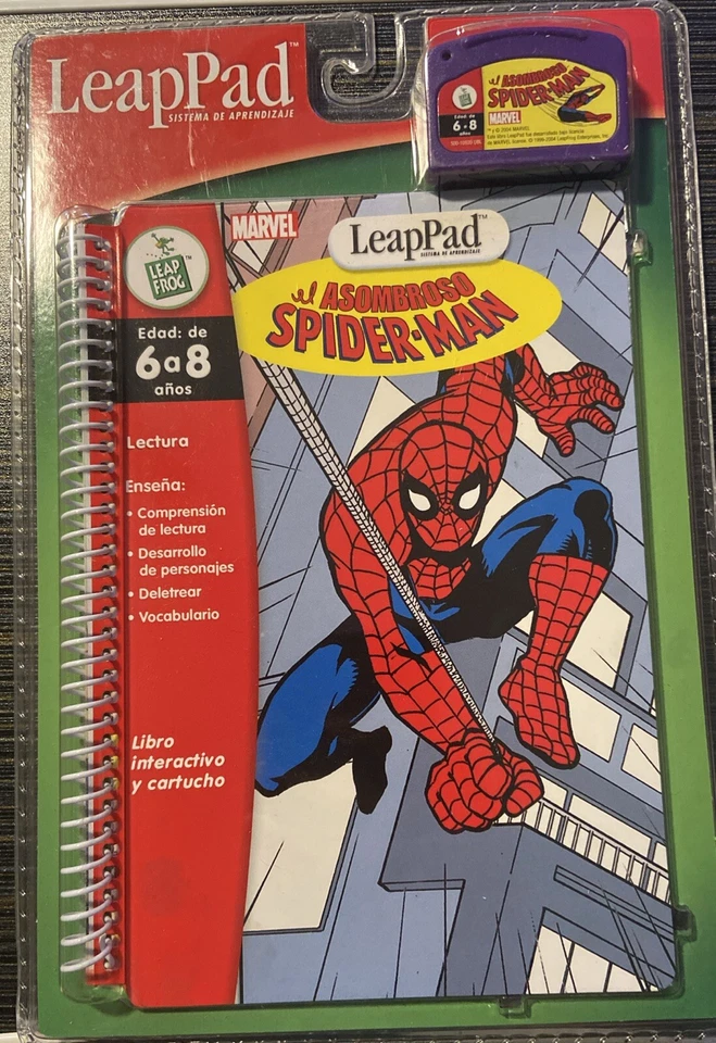 Leap Frog Leap Pad: The Amazing Spider-Man Book And Cartridge (en Español) - Image 1 of 1