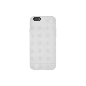 COQUE iPHONE 6 6S (4"7) MICRO PERFORÉE BLANC SILICONE SEMI-RIGIDE (TPU) - Photo 1 sur 1