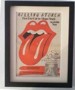 ROLLING STONES*She Was Hot*1984*ORIGINAL*POSTER*AD*QUALITY*FRAMED*FAST SHIPPING - Imagen 1 de 6