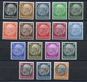 GERMANY 3rd REICH 1933-1936 HINDENBURG SET SCOTT 415-431 PERFECT MNH - Picture 1 of 1