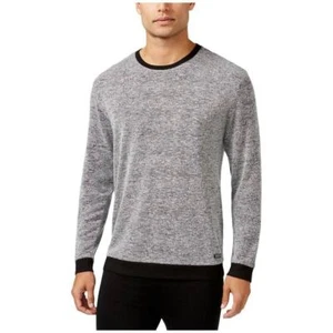 Kenneth Cole Men's Black Marled Long Sleeve Sleep Shirt, (XL) - Picture 1 of 2