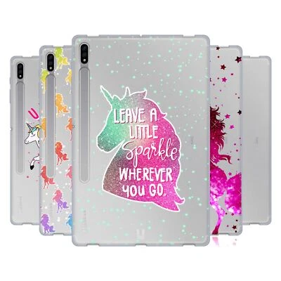 HEAD CASE DESIGNS UNICORN SPARKLE SOFT GEL CASE FOR SAMSUNG TABLETS 1 - Image 1 of 4