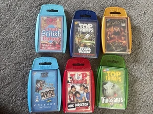 NEW Top Trumps Bundle X 6 Inc - Friends, Dinosaurs, Star Wars, One Direction - Picture 1 of 8