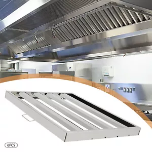 19.5"x24.5" Stainless Steel Hood Grease Commercial Exhaust Filter Baffle Kitchen - Picture 1 of 13