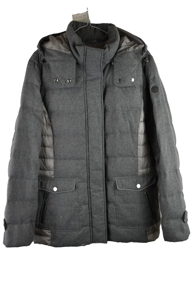 Chaqueta acolchada gris GERRY WEBER talla Uk 14 para mujer cremallera completa invierno cálida Foto 1 de 4