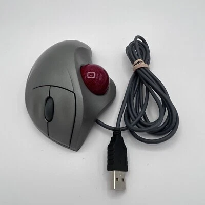 Logitech T-BB18 TrackMan Wheel USB Optical Trackball Mouse Tested Working - Image 1 of 4
