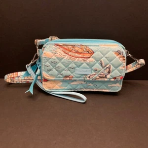 Neu Vera Bradley ultraleichte 3-in-1 Umhängetasche "Beach Treasures" Geldbörse Kalbsleder - Bild 1 von 18
