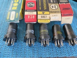 Radio tubes Five 6AC7, assorted brands NOS - Bild 1 von 2