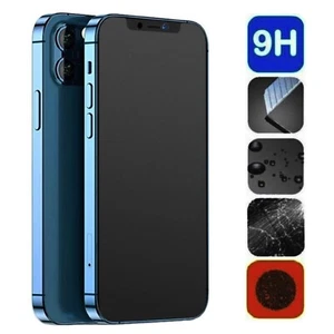 Szkło ochronne do iPhone 15 14 13 12 11 Pro Max Matt Pancerna ochrona wyświetlacza Szkło hartowane - Zdjęcie 1 z 36