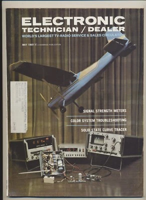 Electronic Technician/Dealer Magazine Vol 89 #05 May 1969 Signal Strength Meters - Image 1 of 3