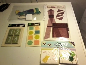 5X EMBELLISHMENTS/STICKERS FOR SCRAPBOOKING NEW IN DIFFRRENT THEMA'S (N) - Picture 1 of 3