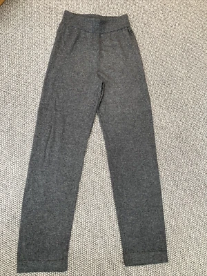 SWEATY BETTY Dark Grey 100% Cashmere Trousers/Leggings Size XS Long RRP £180 - Image 1 of 3