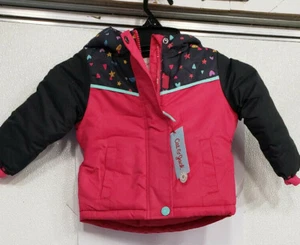 Cat & Jack Pink Coat and Snowpants w/ Zipper Vest Attached Girls Size 12M - Picture 1 of 5
