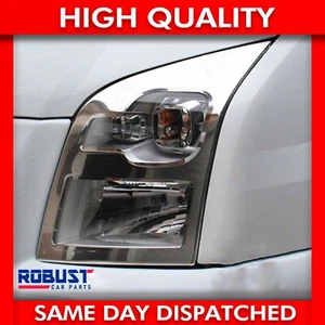 2 STCK. CHROM KOPFLICHT LAMPENABDECKUNGEN VERKLEIDUNG S.STAHL FÜR FORD TRANSIT MK7 (2006-2013) - Bild 1 von 11