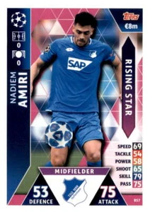 2018-19 Topps Match Attax UEFA Champions League #RS7 Nadiem Amiri Rising Stars - Picture 1 of 2
